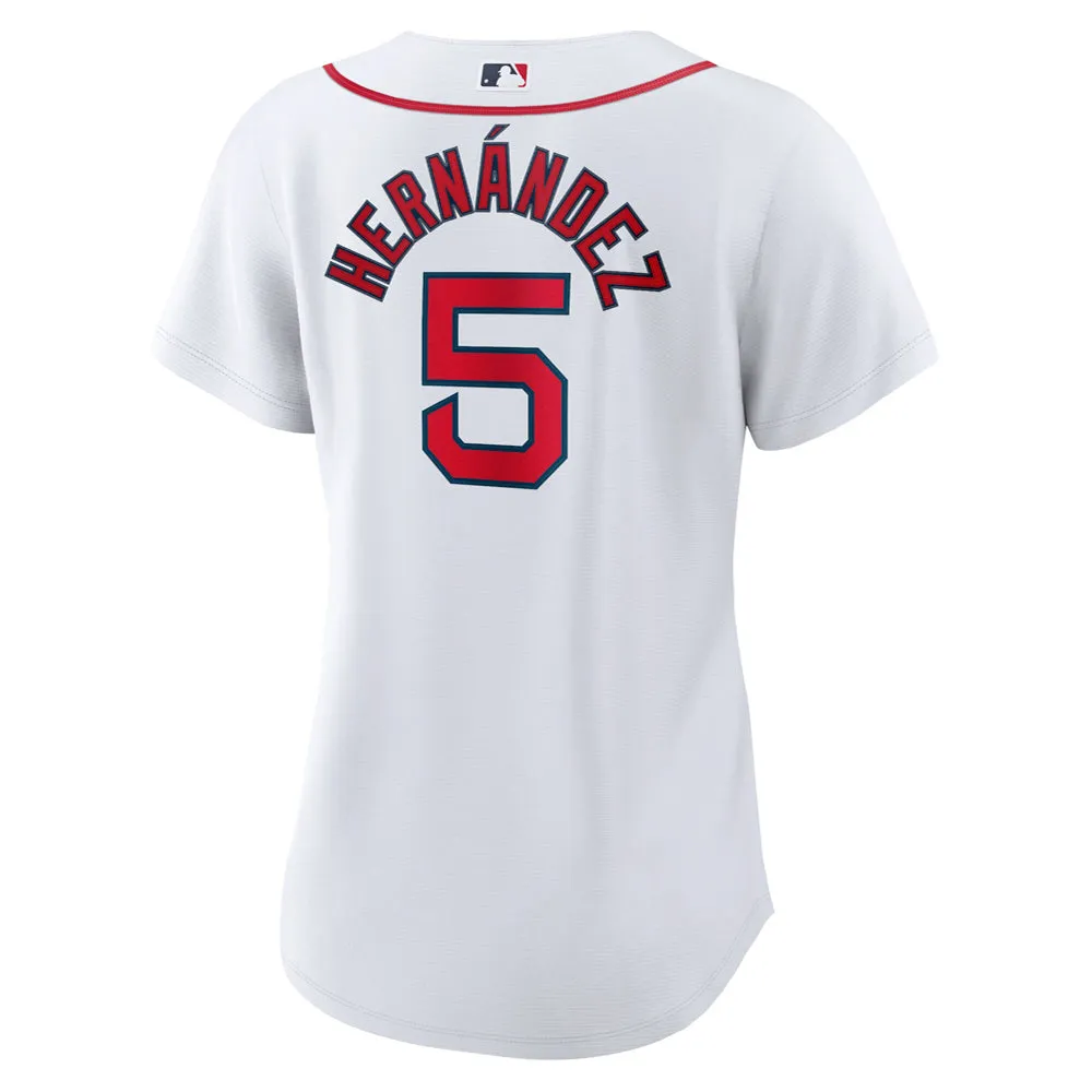 Women's Boston Red Sox Enrique Hernandez Home Player Jersey - White